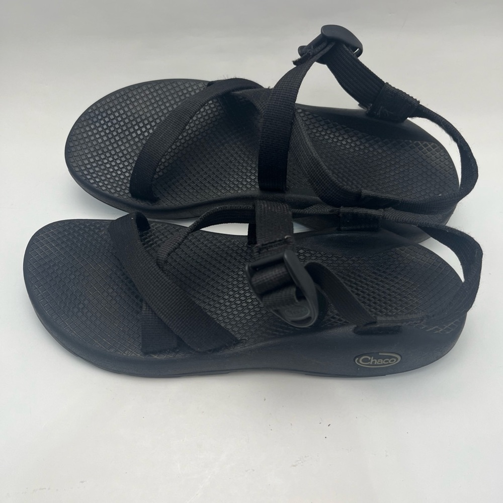 Black Women's Strappy Outdoor Sandals - Picture 3 of 8